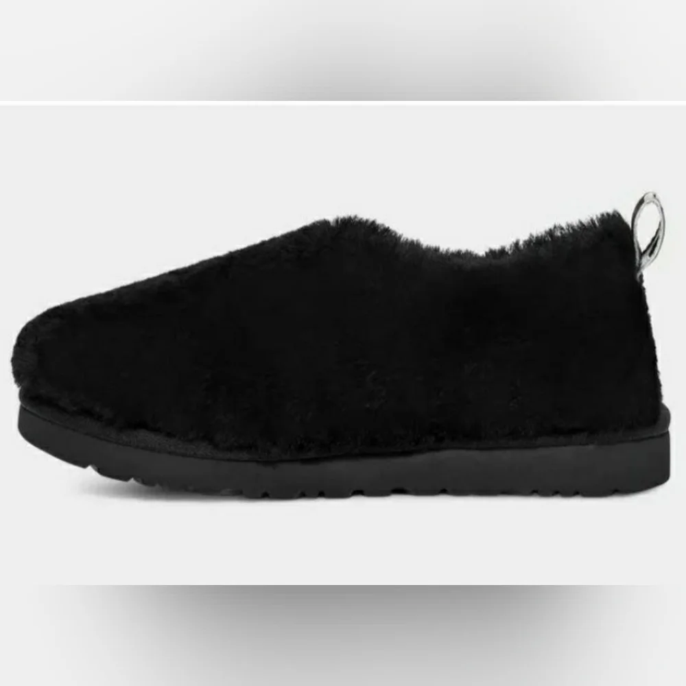 UGG Women's CLASSIC COZY BOOTIE Slipper Shoe Wmns 10 BLACK - Picture 2 of 7